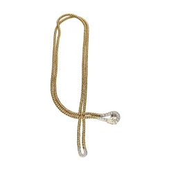 COLLARES Collar pomellato en oro amarillo y oro blanco.