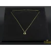 COLLARES Collar realizado en oro amarillo y colgante con un brillante.