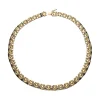 COLLARES Collar realizado en oro amarillo y oro blanco.