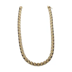 COLLARES Collar realizado en oro amarillo y oro blanco.