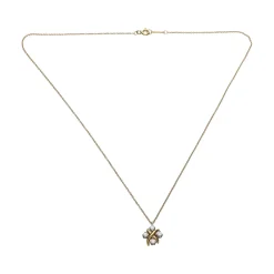 COLLARES Collar tiffany & co en oro amarillo y platino con diamantes naturales. Talla 40cm.