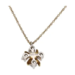 COLLARES Collar tiffany & co en oro amarillo y platino con diamantes naturales. Talla 40cm.