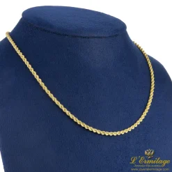 COLLARES Cordón oro amarillo. 45 Cm largo.