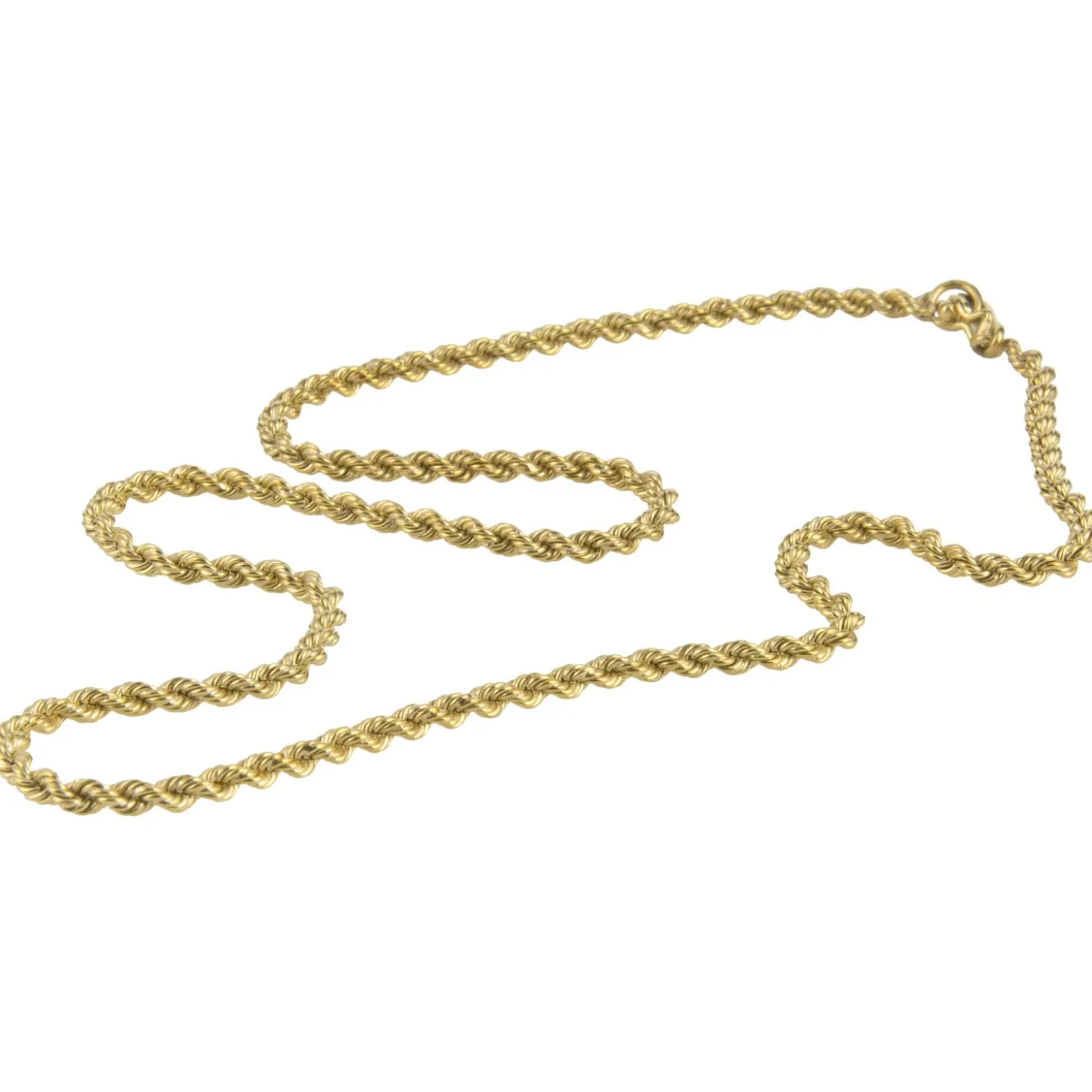 COLLARES Cordón oro amarillo. 45 Cm largo.