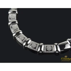 COLLARES Gargantilla articulada oro blanco y diamantes