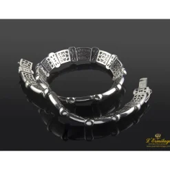 COLLARES Gargantilla articulada oro blanco y diamantes