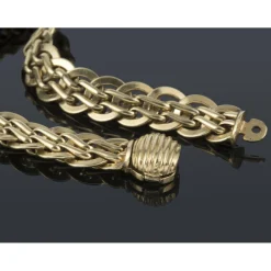 COLLARES Gargantilla cartier oro amarillo 14 kt. 40Cm largo.