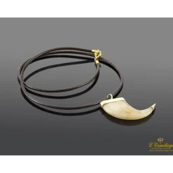 COLLARES Gargantilla garra felino oro amarillo