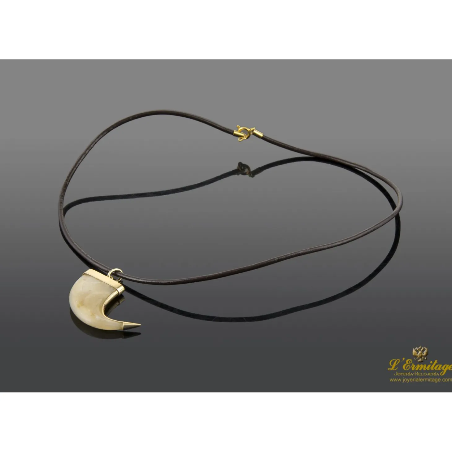 COLLARES Gargantilla garra felino oro amarillo