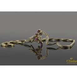 COLLARES Gargantilla oro amarillo diamantes y rubíes