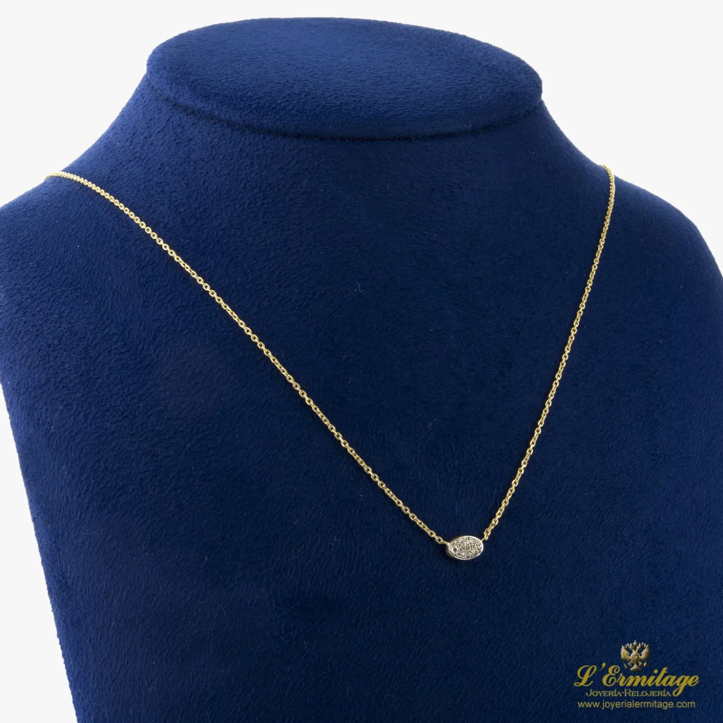 COLLARES Gargantilla oro amarillo y cuajado de diamantes