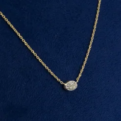 COLLARES Gargantilla oro amarillo y cuajado de diamantes