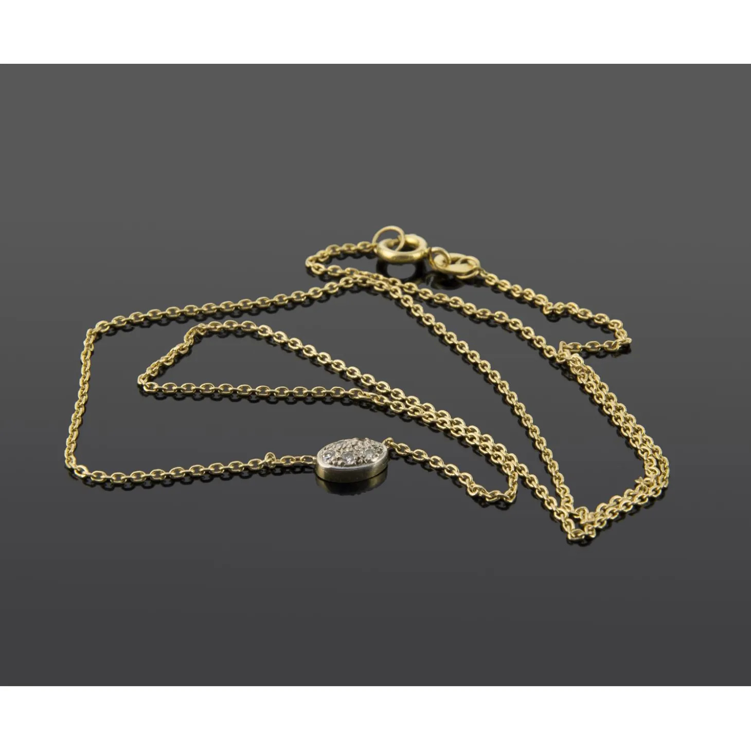 COLLARES Gargantilla oro amarillo y cuajado de diamantes