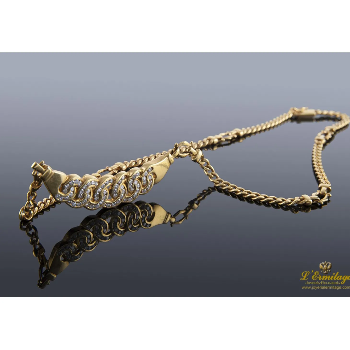 COLLARES Gargantilla oro amarillo y diamantes