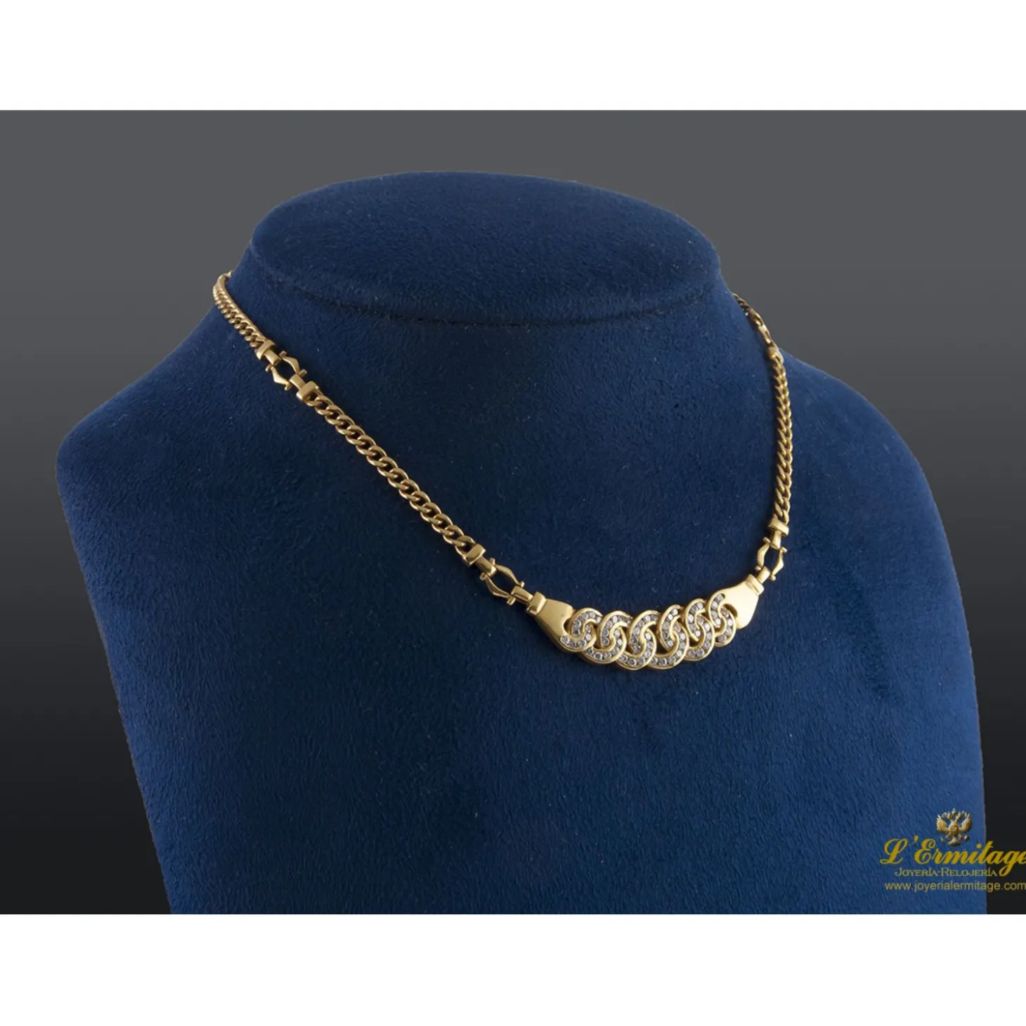 COLLARES Gargantilla oro amarillo y diamantes