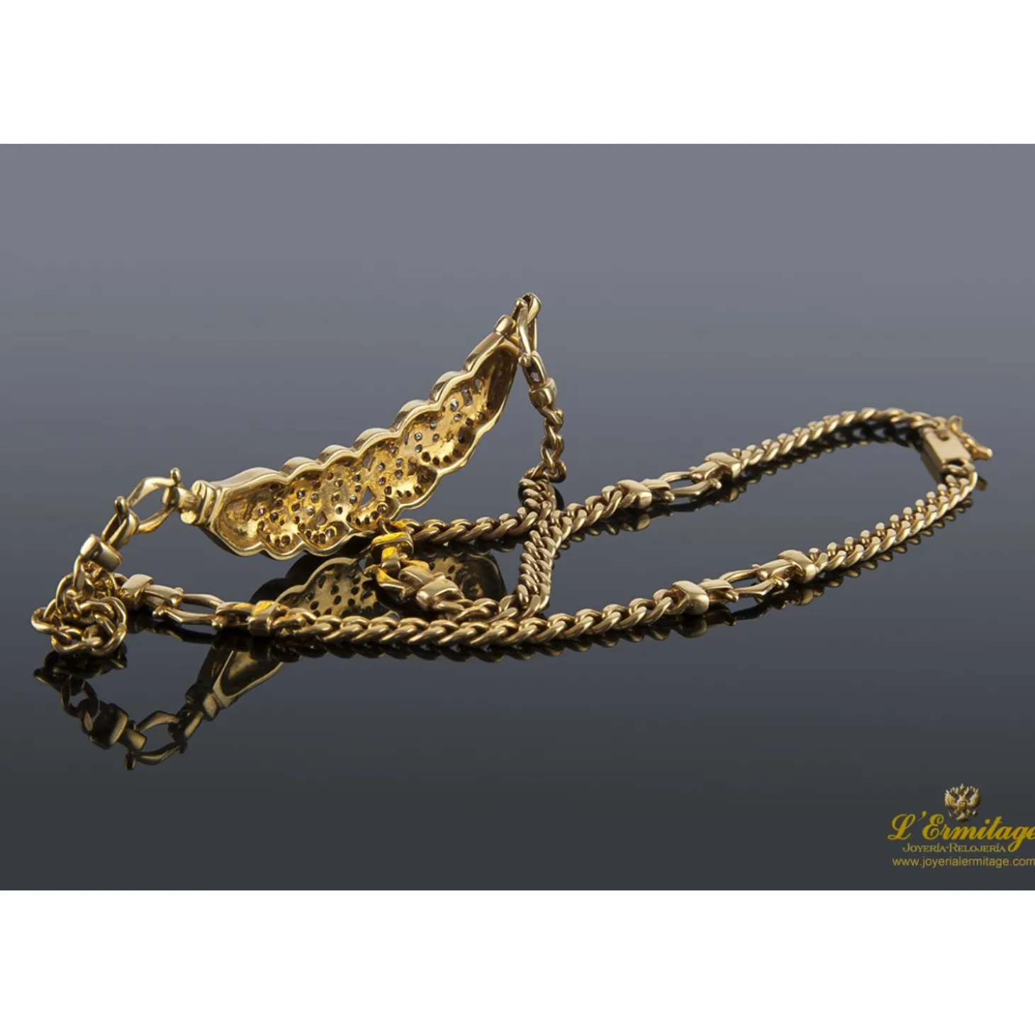 COLLARES Gargantilla oro amarillo y diamantes