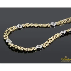 COLLARES Gargantilla oro amarillo oro blanco y diamantes