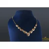 COLLARES Gargantilla oro amarillo en degrade con cuentas de coral natural