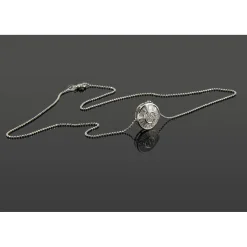 COLLARES Gargantilla oro blanco y diamantes baguettes