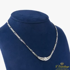 COLLARES Gargantilla oro blanco y diamantes
