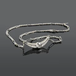 COLLARES Gargantilla oro blanco y diamantes