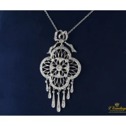 COLLARES Gargantilla oro blanco diamantes