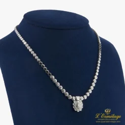 COLLARES Gargantilla oro blanco y diamantes