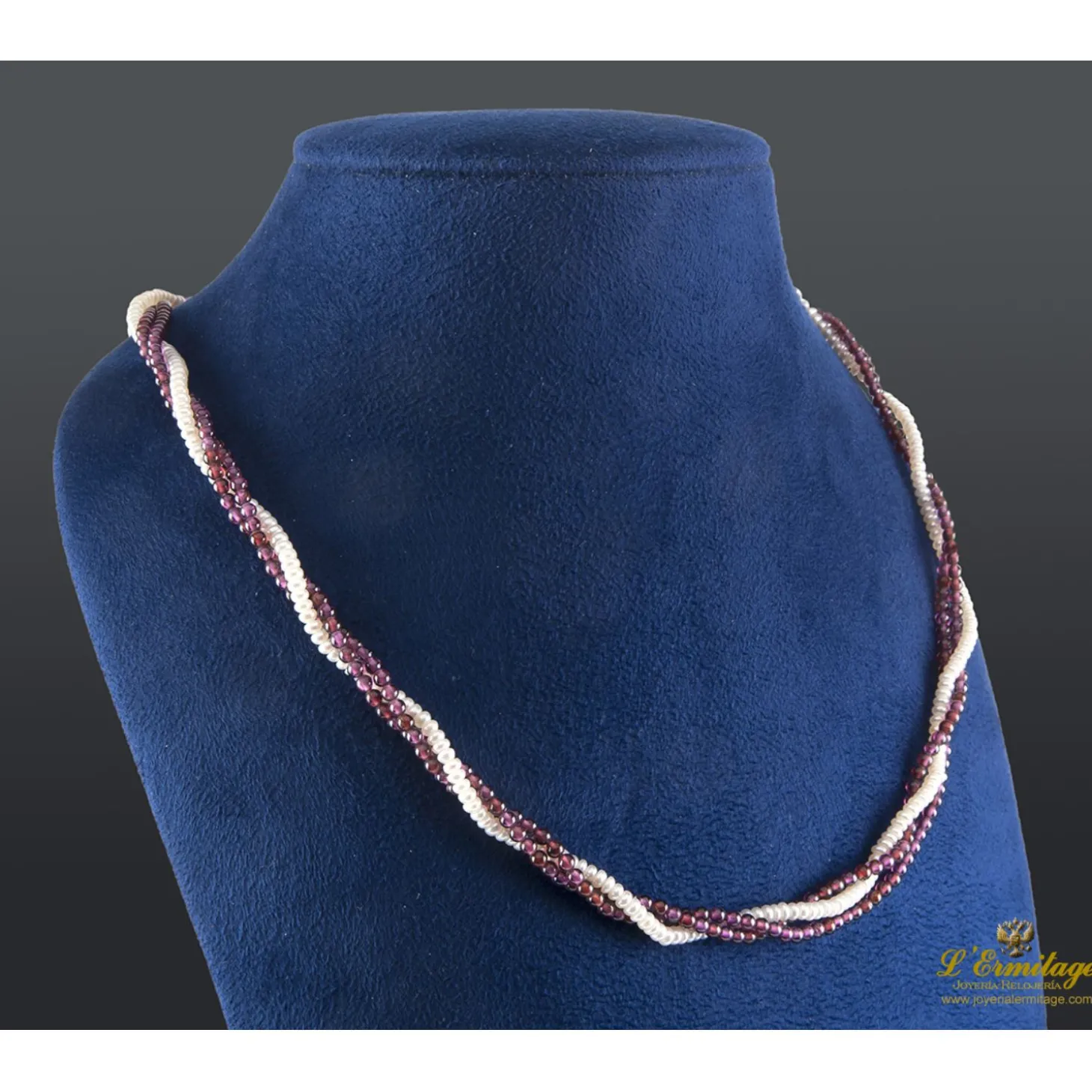 COLLARES Gargantilla perlas y coral