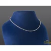 COLLARES Gargantilla riviere oro blanco y diamantes. 40 Cm largo.
