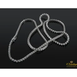 COLLARES Gargantilla riviere oro blanco y diamantes