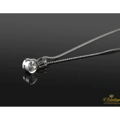 COLLARES Gargantilla solitario oro blanco