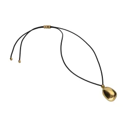 COLLARES Mediterranean edem oro amarillo con cordón.