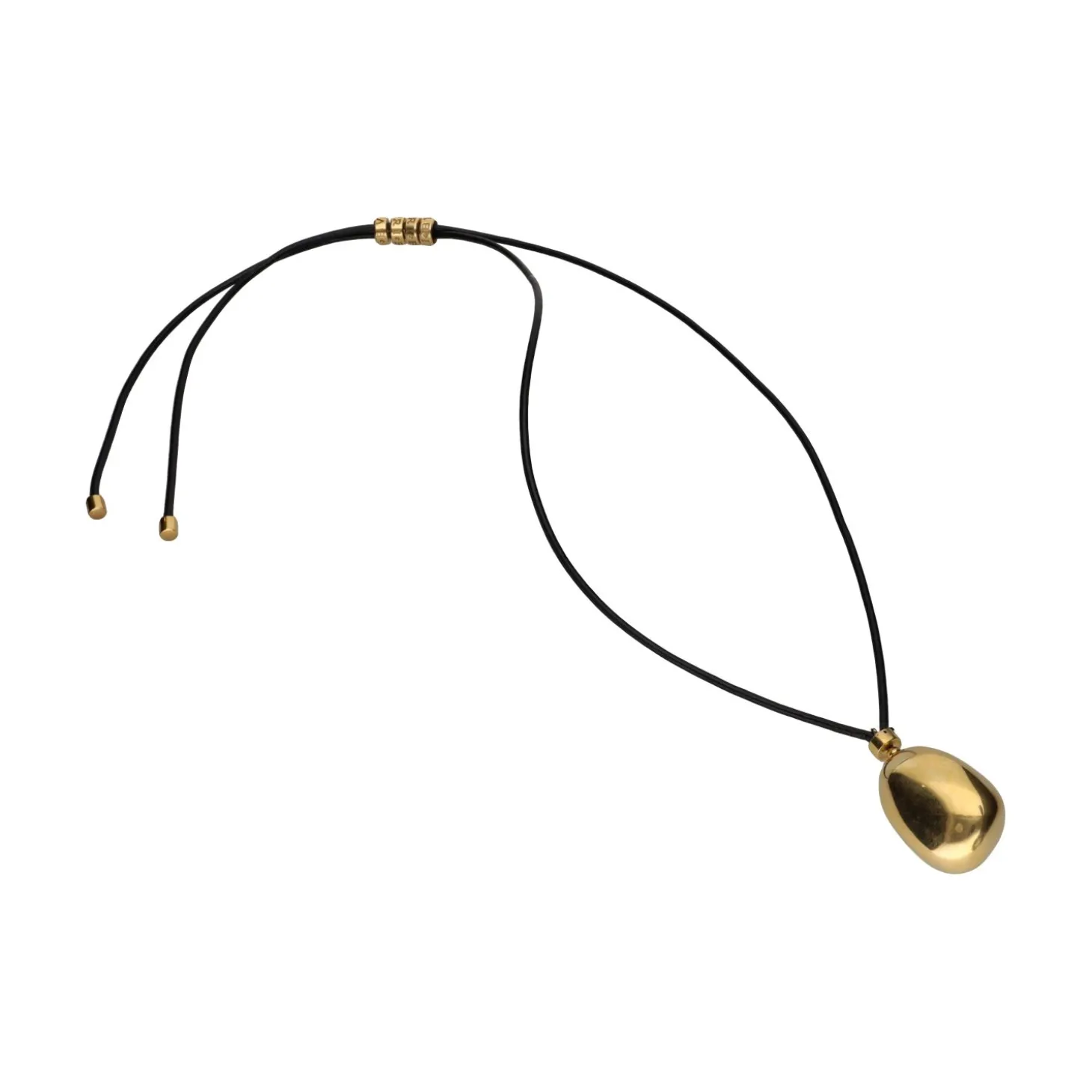 COLLARES Mediterranean edem oro amarillo con cordón.