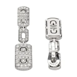 CONJUNTOS DE JOYAS Conjunto bulgari de la colección paréntesi revolution en oro blanco y brillantes.
