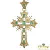 CRUCES Cruz antigua oro amarillo y esmeraldas