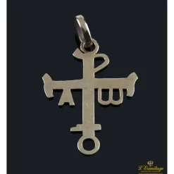 CRUCES Cruz oro amarillo alfa y beta