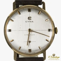 CYMA Cymaflex oro amarillo cuerda manual caballero 34mm
