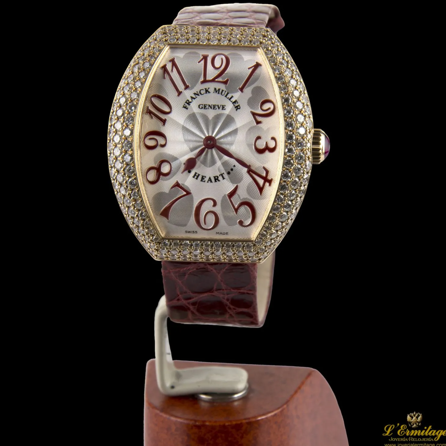 FRANCK MULLER Heart oro rosa y diamantes.