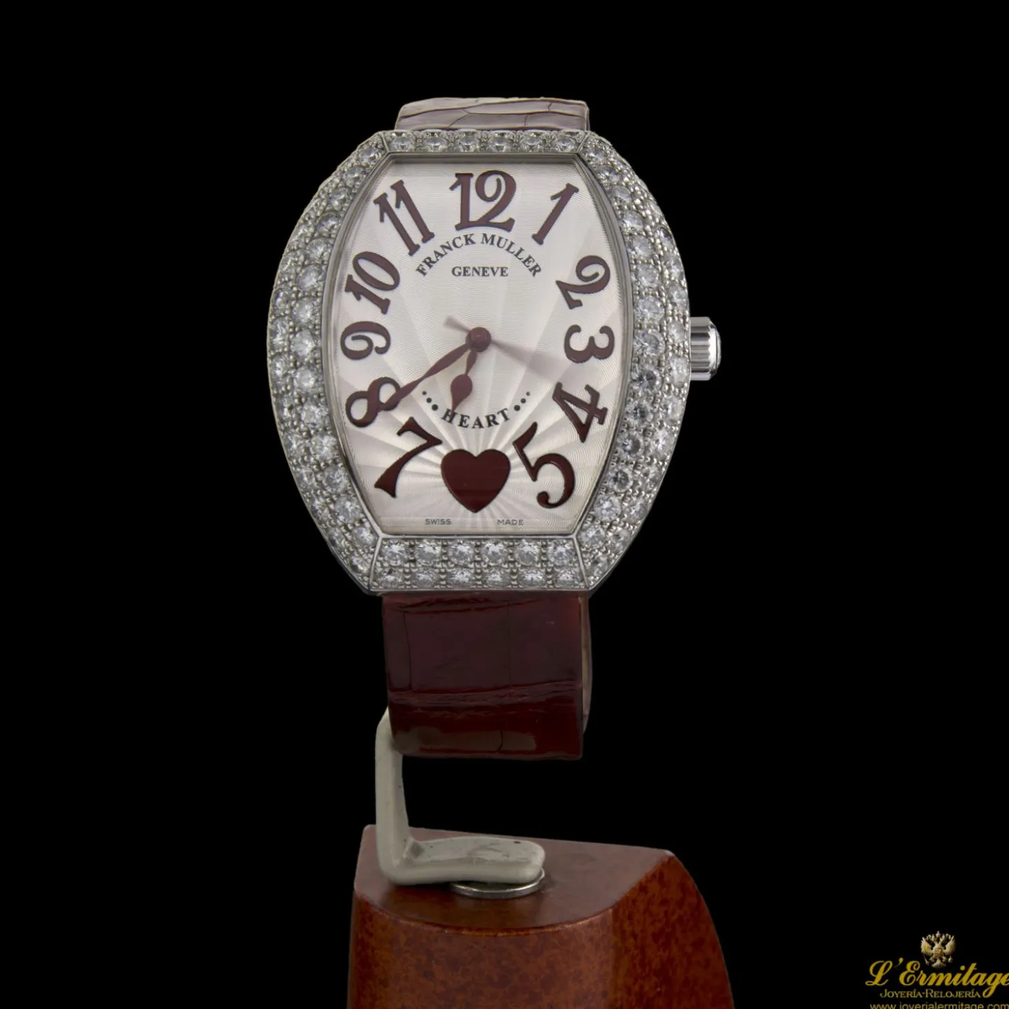 FRANCK MULLER Heart white gold diamonds.