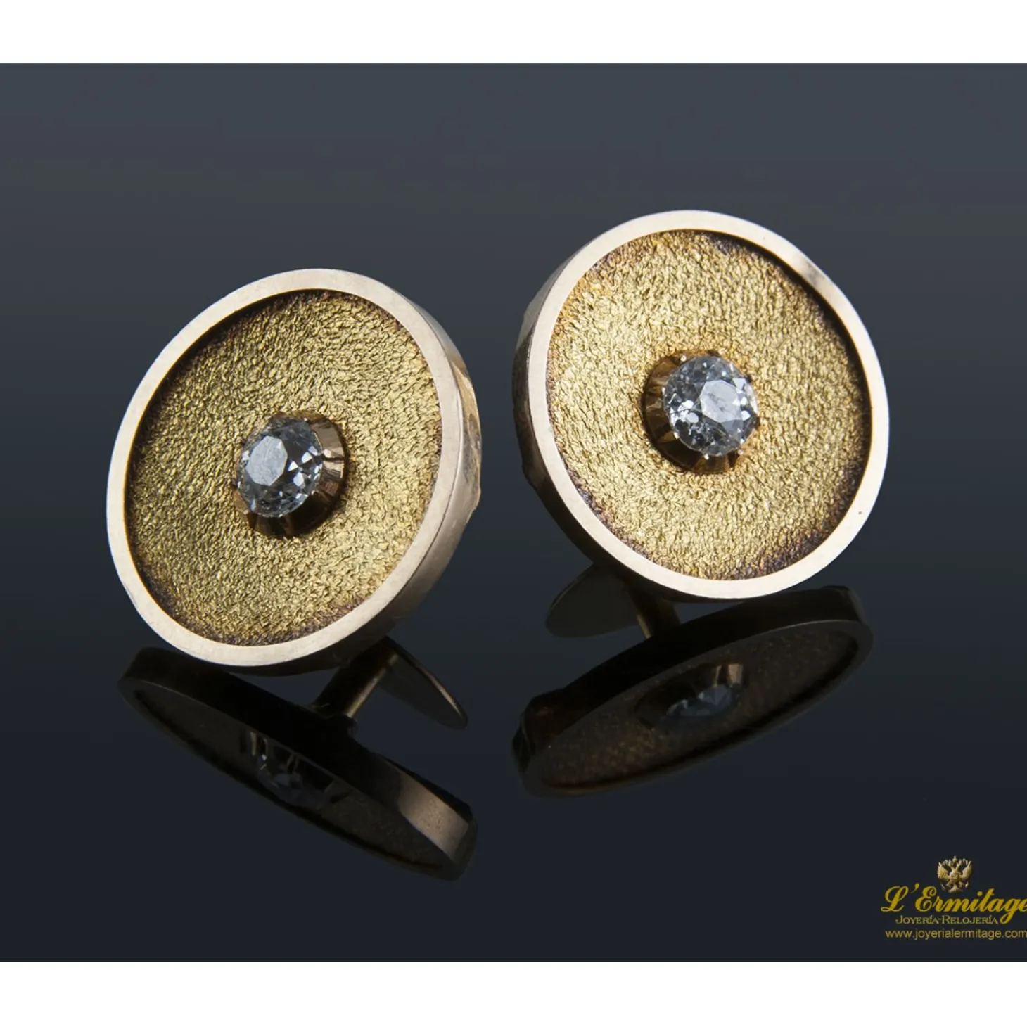 GEMELOS Gemelos antiguos oro amarillo y diamante