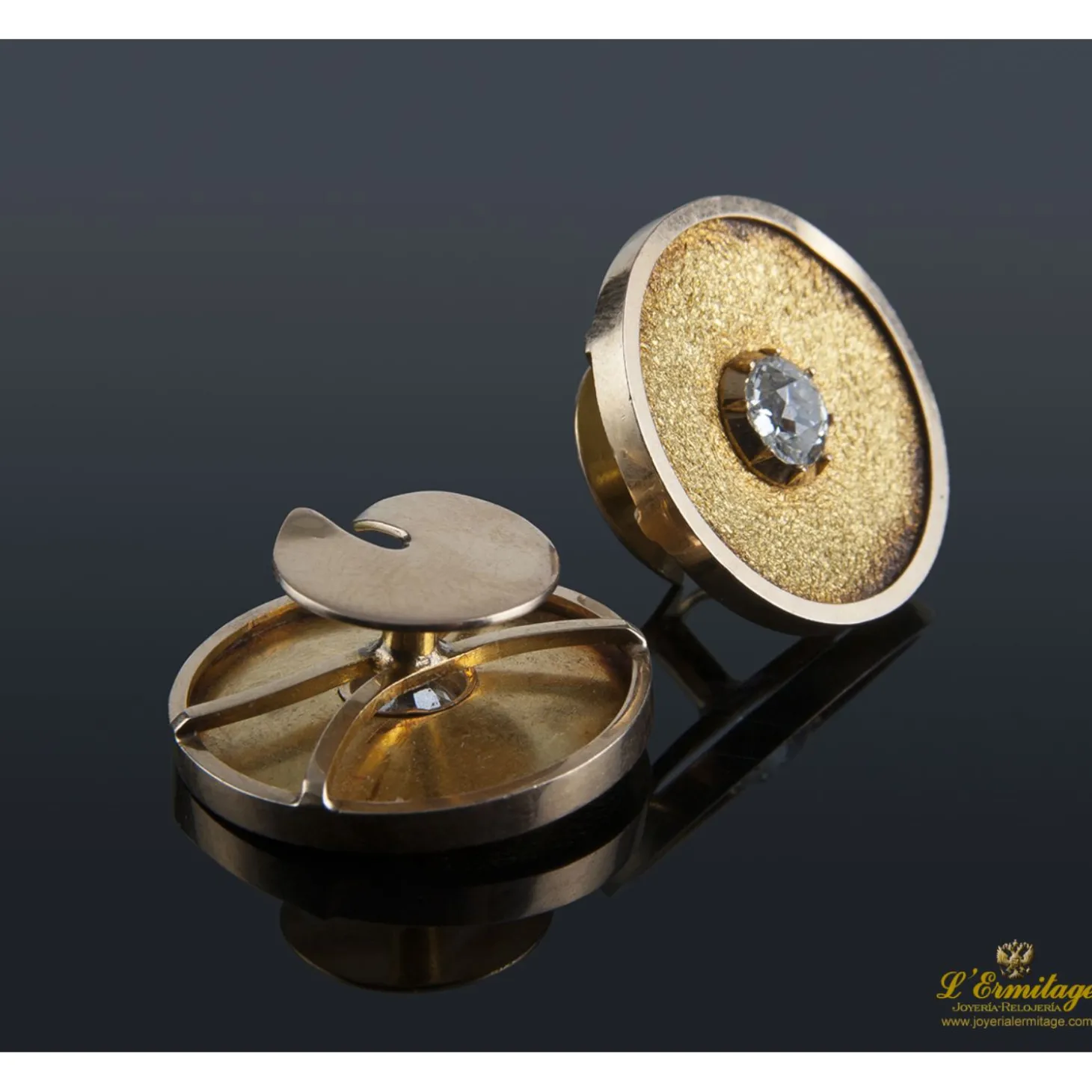 GEMELOS Gemelos antiguos oro amarillo y diamante