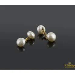 GEMELOS Gemelos oro amarillo y perlas