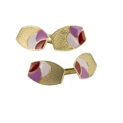 GEMELOS Gemelos oro amarillo y esmalte