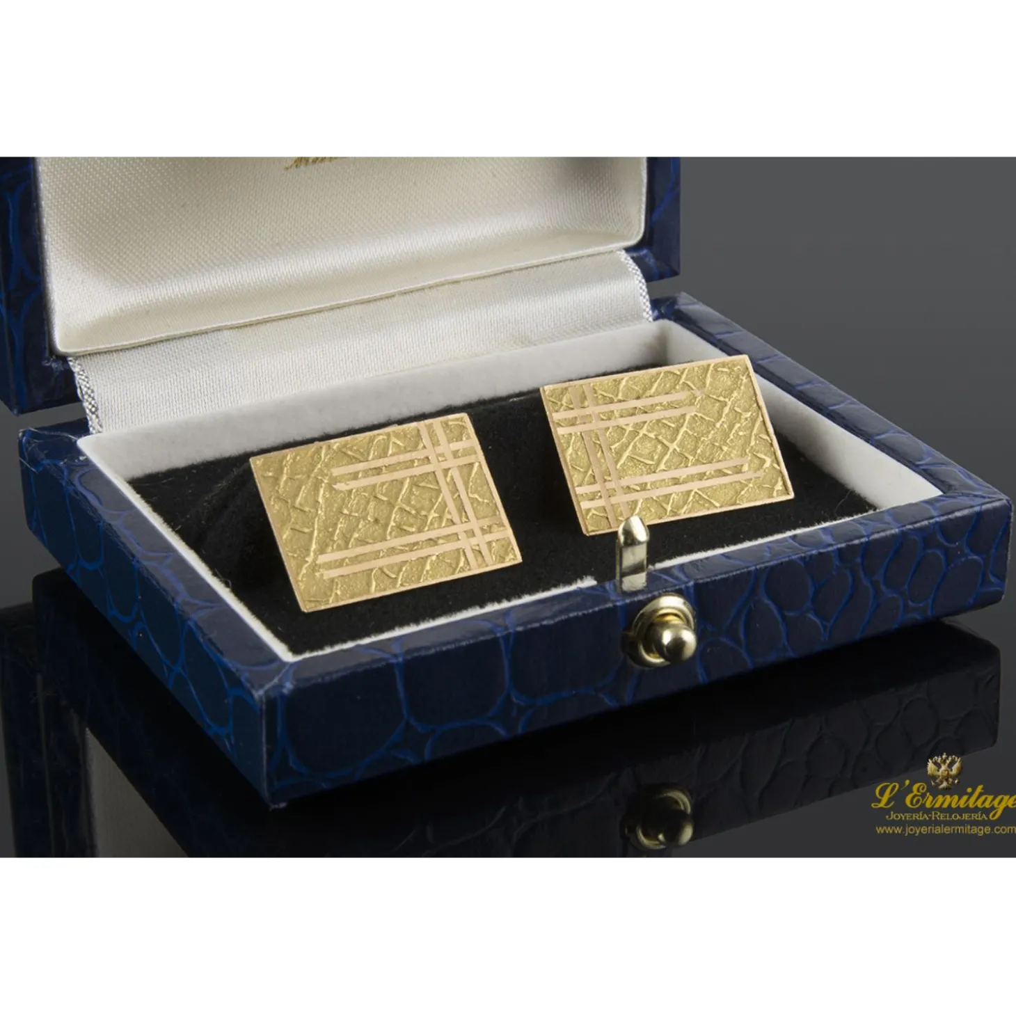 GEMELOS Gemelos oro amarilo lapidados