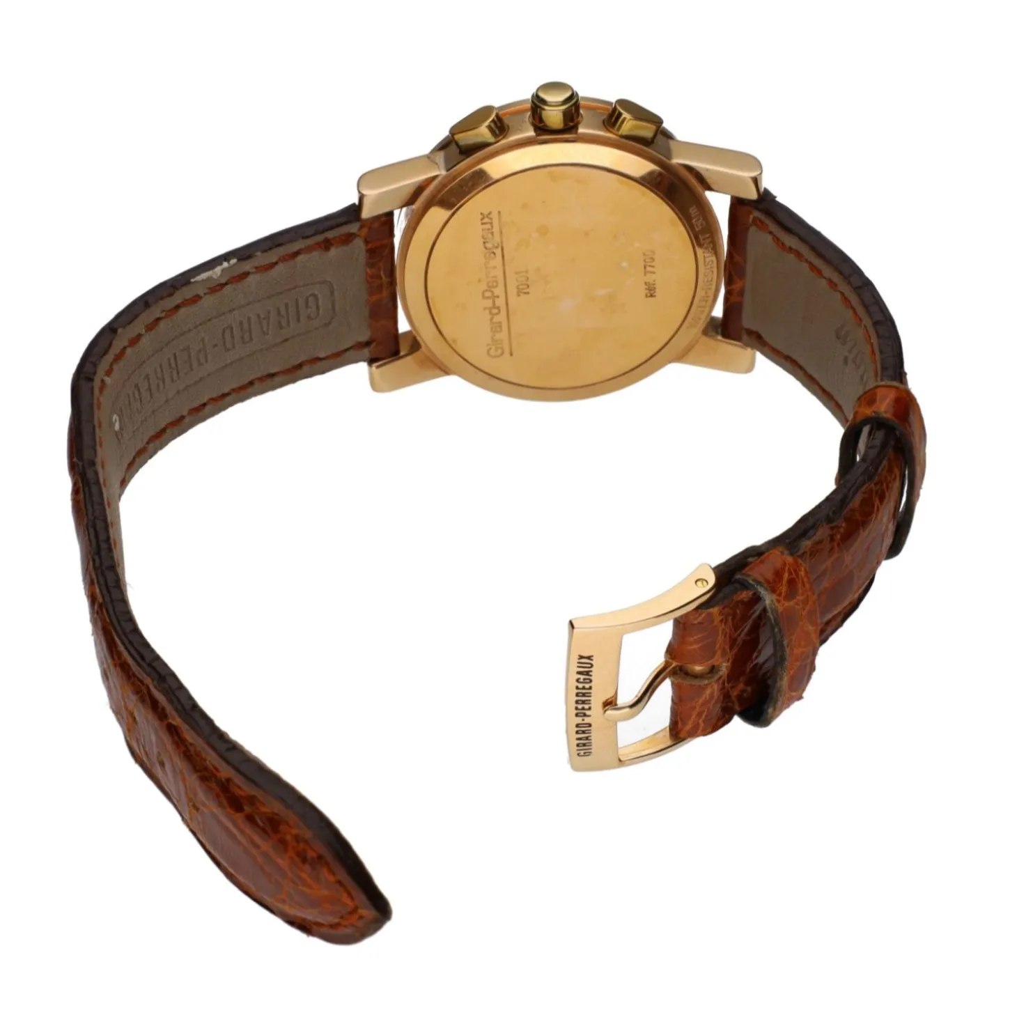 GIRARD PERREGAUX 7700 Oro amarillo chrono quartz 34mm.
