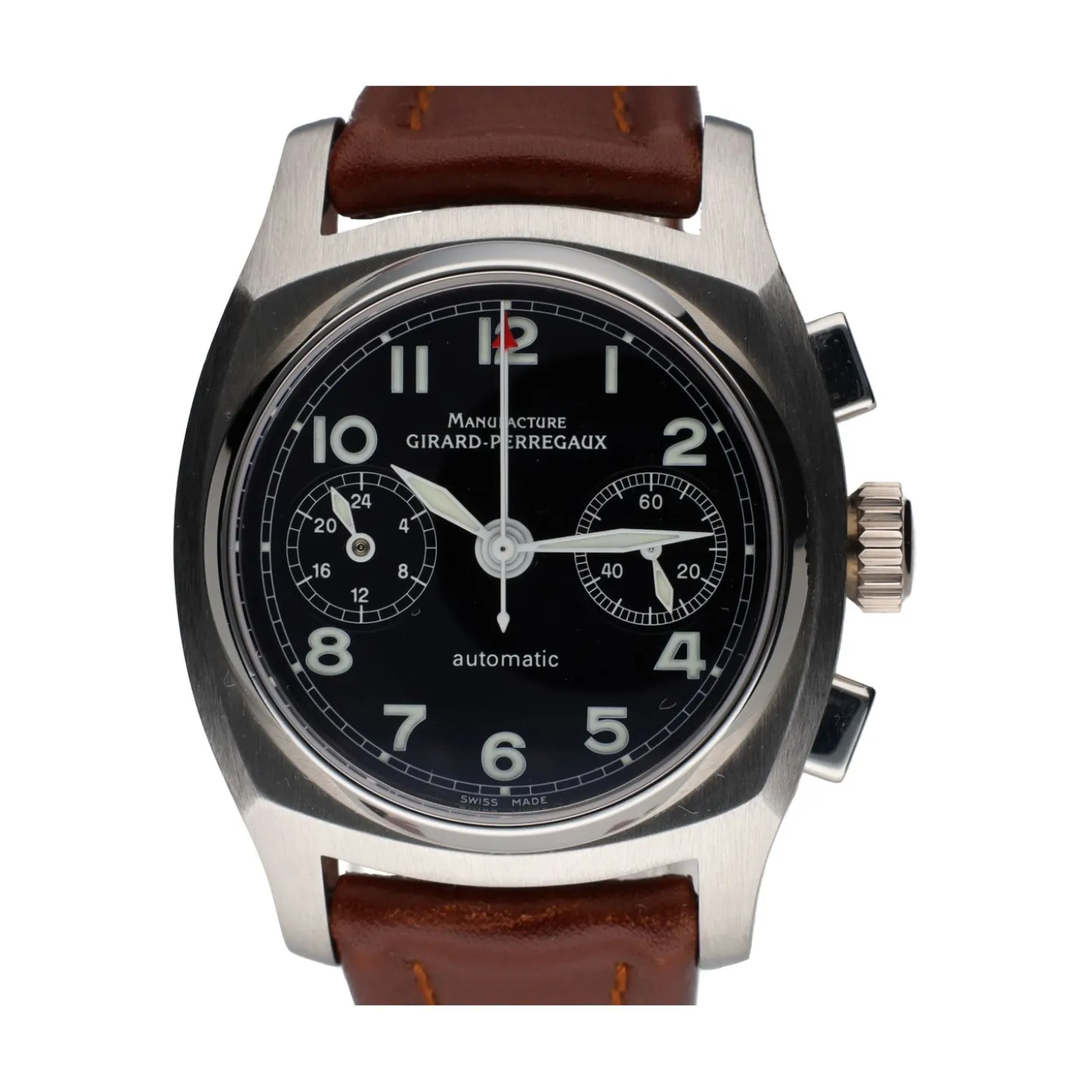 GIRARD PERREGAUX Vintage 1960 acero cuero 38mm.
