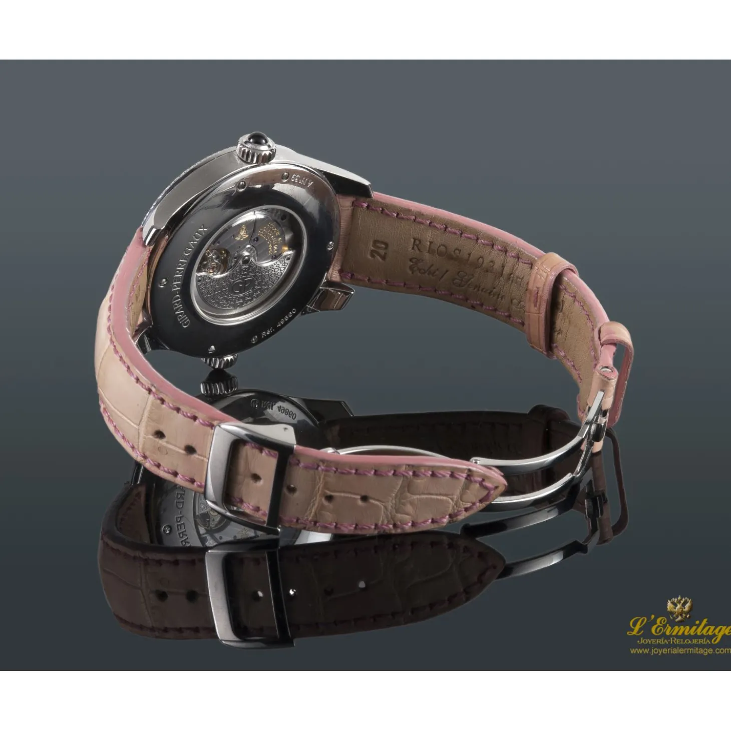 GIRARD PERREGAUX World time acero y diamantes automatico señora
