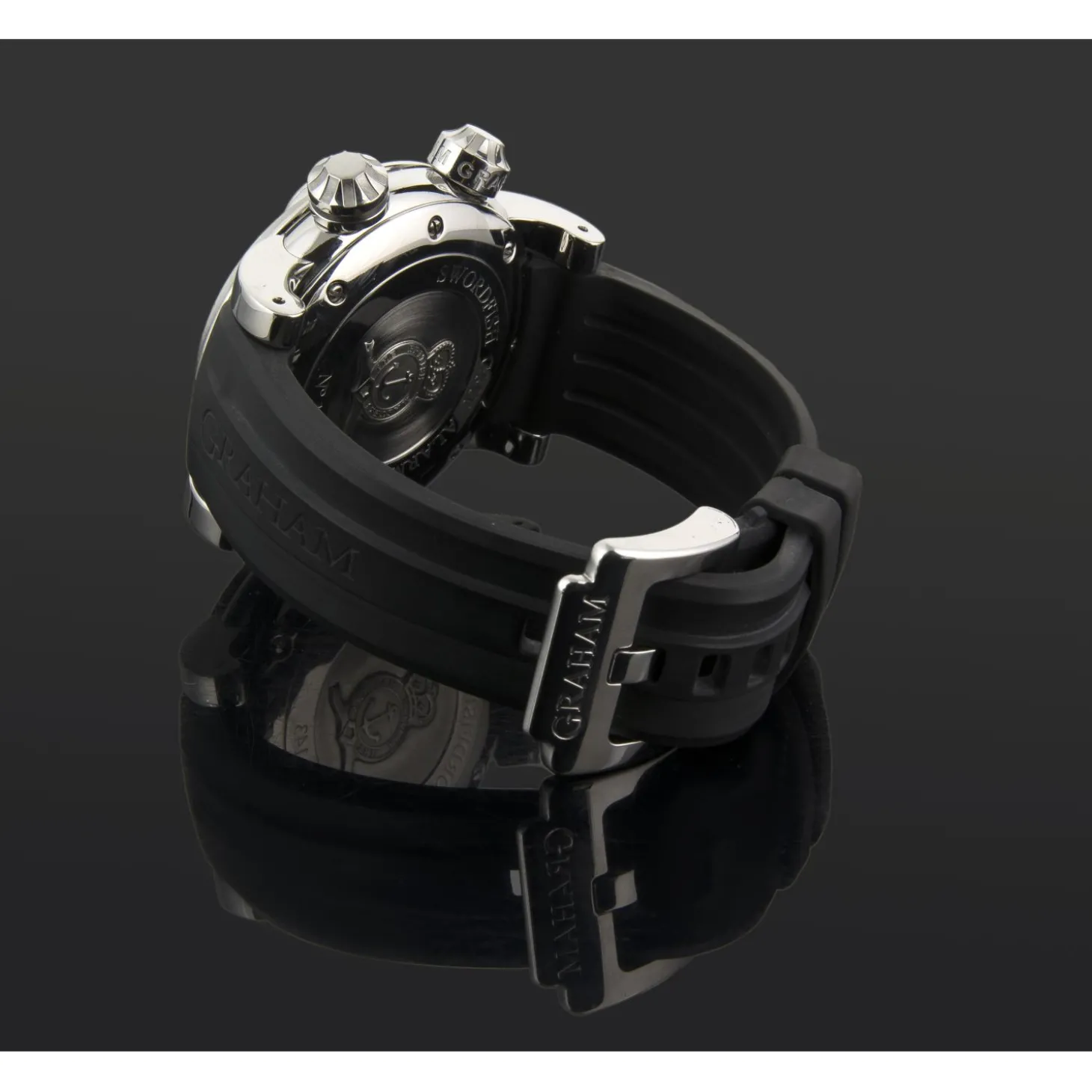 GRAHAM Swordfish grillo gmt alarma acero automático caballero