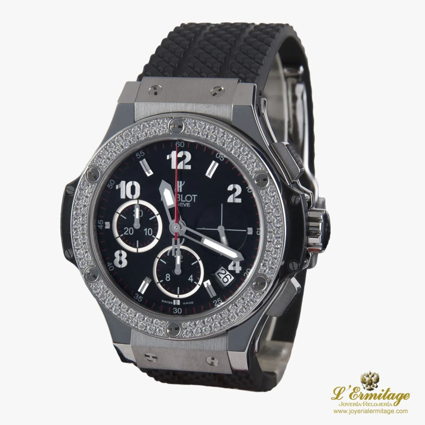 HUBLOT Big bang acero y diamantes