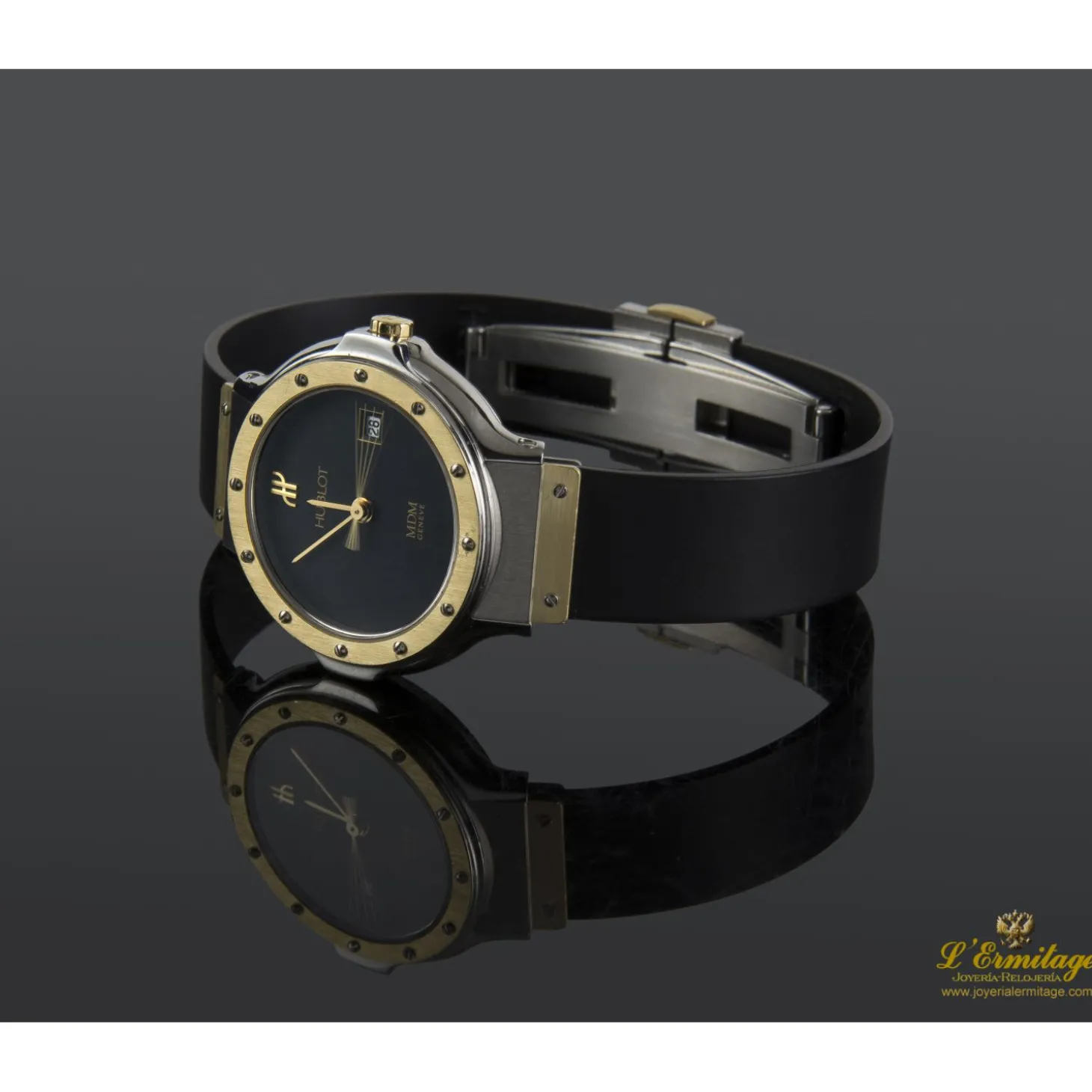 HUBLOT Classic acero y oro cuarzo señora